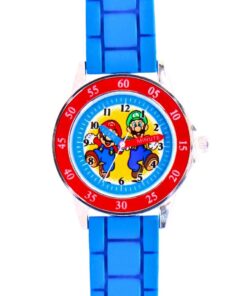 Super Mario Time Teacher Horloge Blauw/Rood - Afbeelding 2