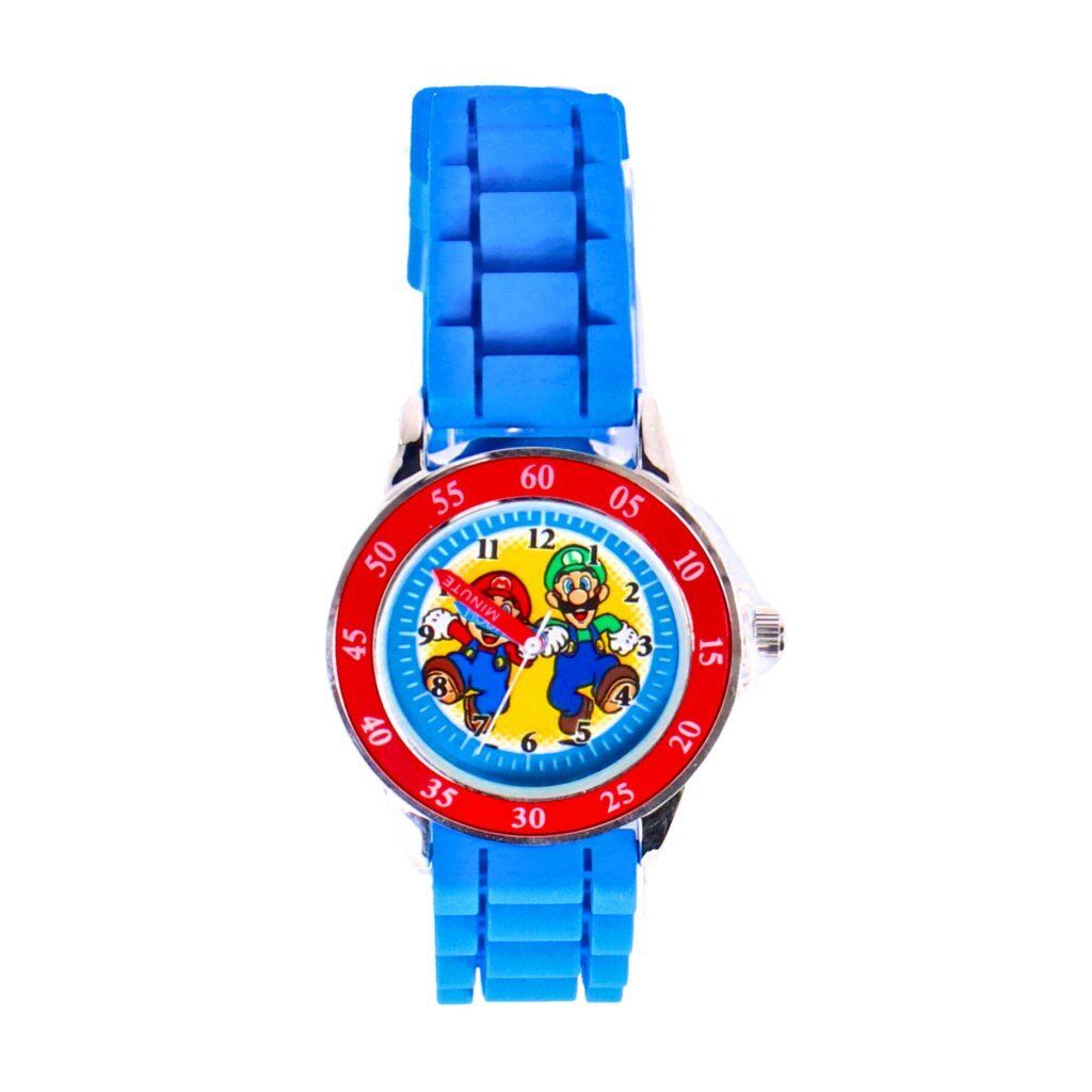 Super Mario Time Teacher Horloge Blauw/Rood - Afbeelding 3