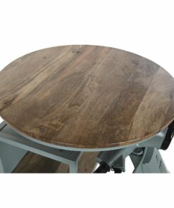 Tafel DKD Home Decor Blauw Bruin Groen Ijzer Mangohout 116 x 72 x 110 cm