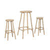 Tafel met twee stoelen Home ESPRIT Bamboe 50 x 50 x 105 cm