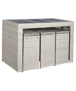 Tafel met zes stoelen DKD Home Decor 143 x 80 x 100 cm