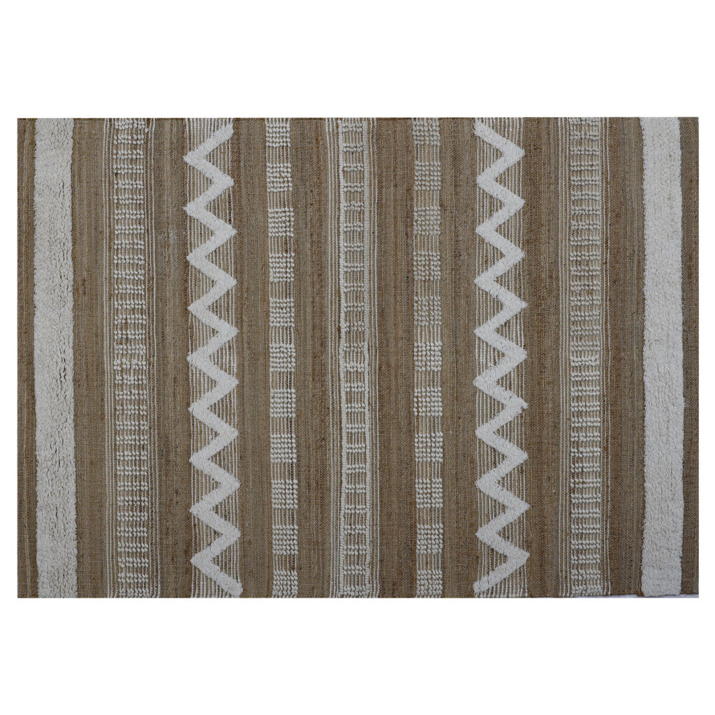 Tapijt Home ESPRIT Wit Bruin Boho 200 x 300 x 1 cm