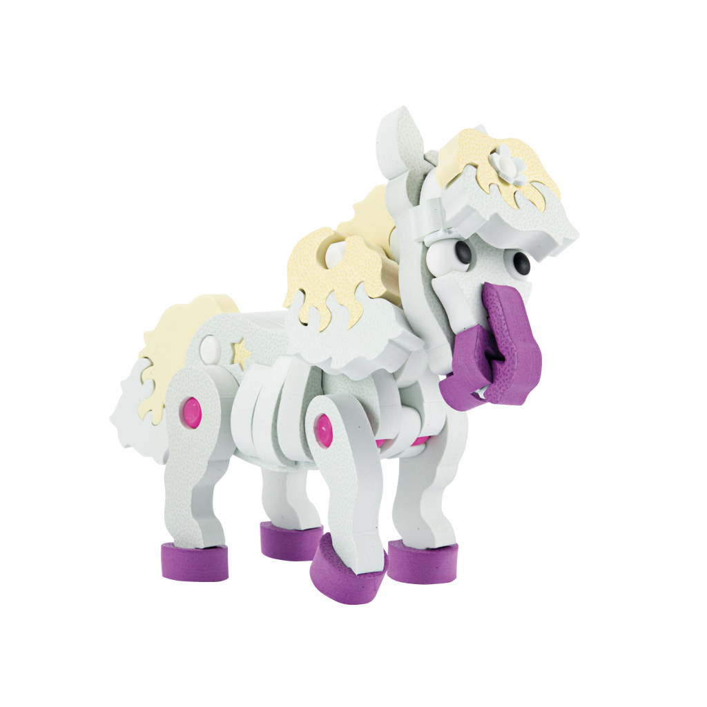 Toi-Toys 3D Puzzel Constuksructiefoam Paard Diy Set S - Afbeelding 3