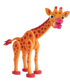 Toi-Toys 3D Puzzel Giraffe Junior 31,5 Cm Foam Oranje 104-delig - Afbeelding 3