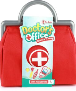 Toi-Toys Doktersset in Tas met Spuit en Thermometer - Afbeelding 3