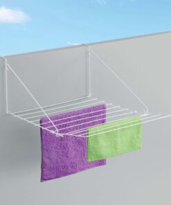 Tomado Metaltex Droogrek Breda Balkon Hangdroogrek 7M Wit - Afbeelding 2