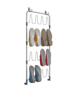 Tomado-Metaltex Over The Door Space Saver Shoes@Door Schoenenetage voor Deur Zilver