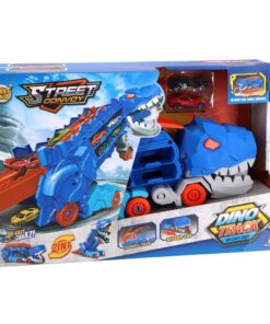 Transporter Dino + 2 Die-Cast Voertuigen Assorti - Afbeelding 2