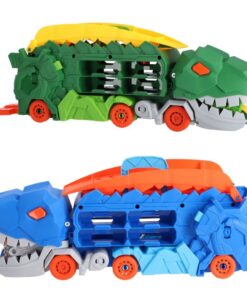 Transporter Dino + 2 Die-Cast Voertuigen Assorti - Afbeelding 3