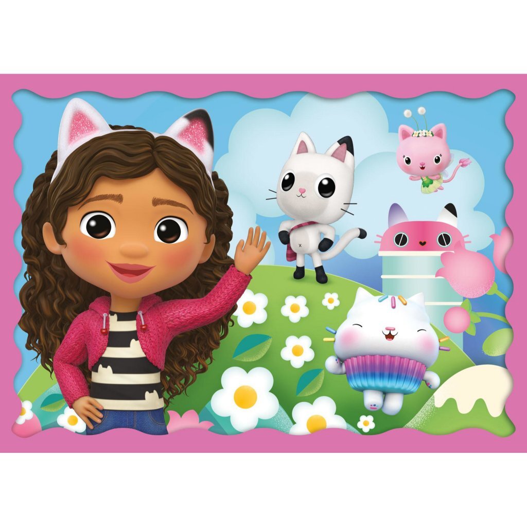 Trefl Gabby's Dollhouse 4in1 Puzzel 35-70 Stukjes - Afbeelding 2