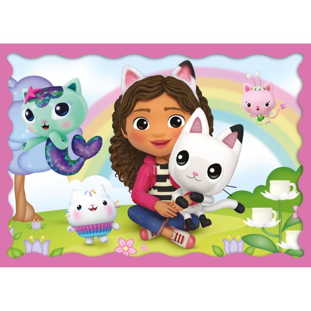 Trefl Gabby's Dollhouse 4in1 Puzzel 35-70 Stukjes - Afbeelding 3