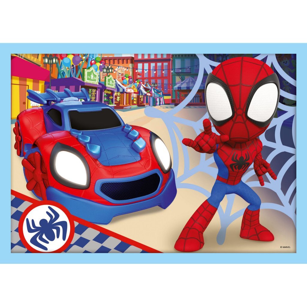 Trefl Spidey and Friends 4in1 Puzzel 12-24 Stukjes - Afbeelding 2