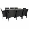 Tuinmeubilair Alexandra House Living Zwart 61 x 85 x 58 cm 9 Onderdelen
