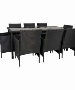 Tuinmeubilair Alexandra House Living Zwart 61 x 85 x 58 cm 9 Onderdelen