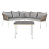 Tuinmeubilair DKD Home Decor Wit Lichtbruin 190 x 190 x 70 cm