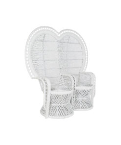 Tuinstoel DKD Home Decor Wit 188 x 50 x 140 cm 154 x 70 x 144 cm 15700 x 68 x 145,5 cm