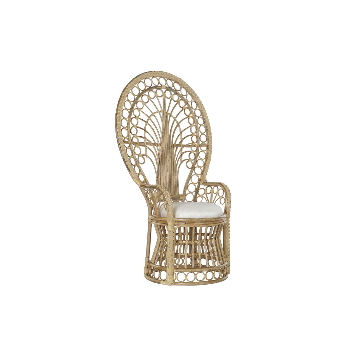 Tuinstoel DKD Home Decor Wit Bruin Natuurlijk 92 x 66 x 145 cm 86 x 51 x 145 cm 88 x 60 x 146 cm