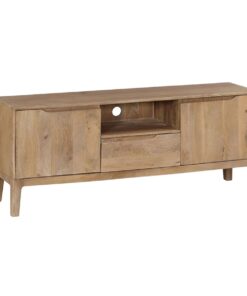 Tv-meubel 150 x 40 x 60 cm Natuurlijk Mangohout