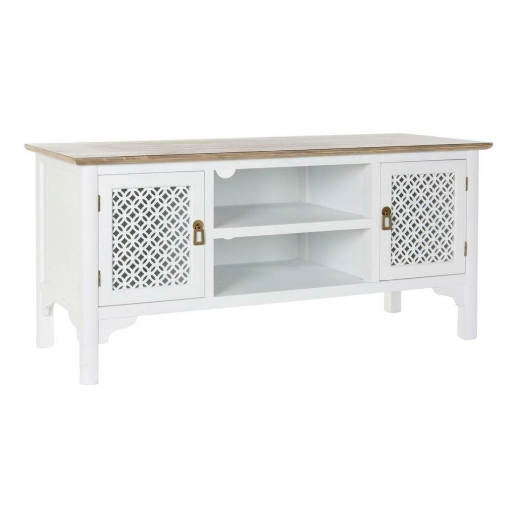 Tv-meubel DKD Home Decor 8424001812066 Wit Multicolour Lichtbruin Spar 120 x 45 x 58 cm