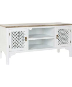 Tv-meubel DKD Home Decor 8424001812066 Wit Multicolour Lichtbruin Spar 120 x 45 x 58 cm