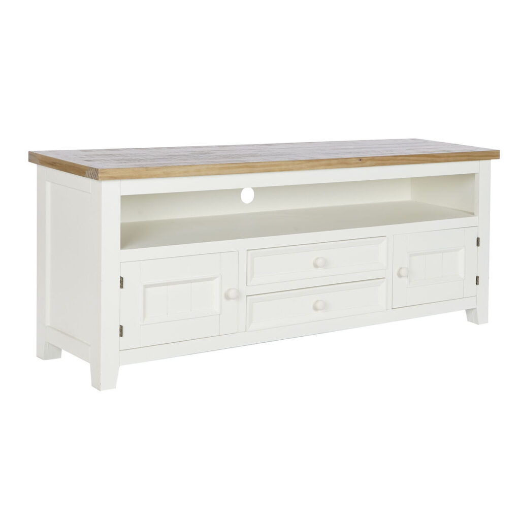 Tv-meubel DKD Home Decor Beige Natuurlijk Paulownia hout 134,5 x 35 x 55 cm