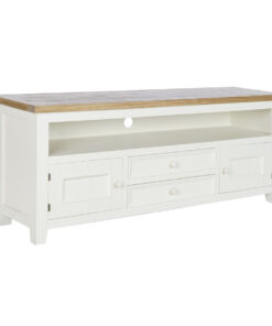 Tv-meubel DKD Home Decor Beige Natuurlijk Paulownia hout 134,5 x 35 x 55 cm