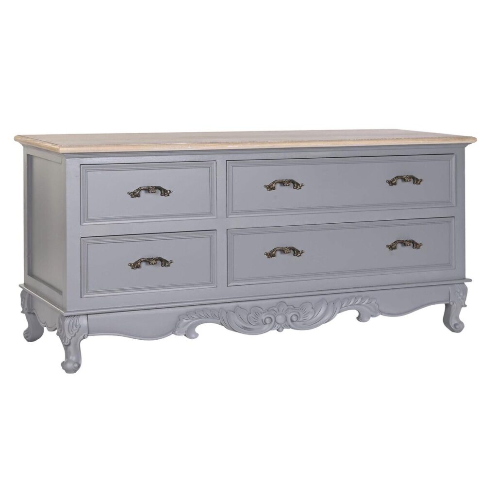 Tv-meubel DKD Home Decor Grijs Natuurlijk 120 x 40 x 56.5 cm 120 x 40 x 56,5 cm