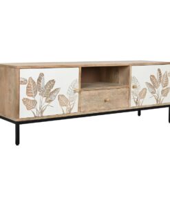 Tv-meubel DKD Home Decor Metaal Mangohout (140 x 40 x 50 cm)