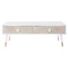 Tv-meubel DKD Home Decor Wit Spar Lichtbruin (120 x 65 x 42 cm)