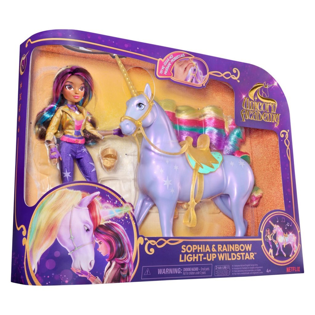 Unicorn Academy Sophia en Rainbow Wildstar + Licht - Afbeelding 2