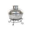 Vaas Home ESPRIT Zwart Zilverkleurig Aluminium Ijzer 75 x 75 x 90 cm