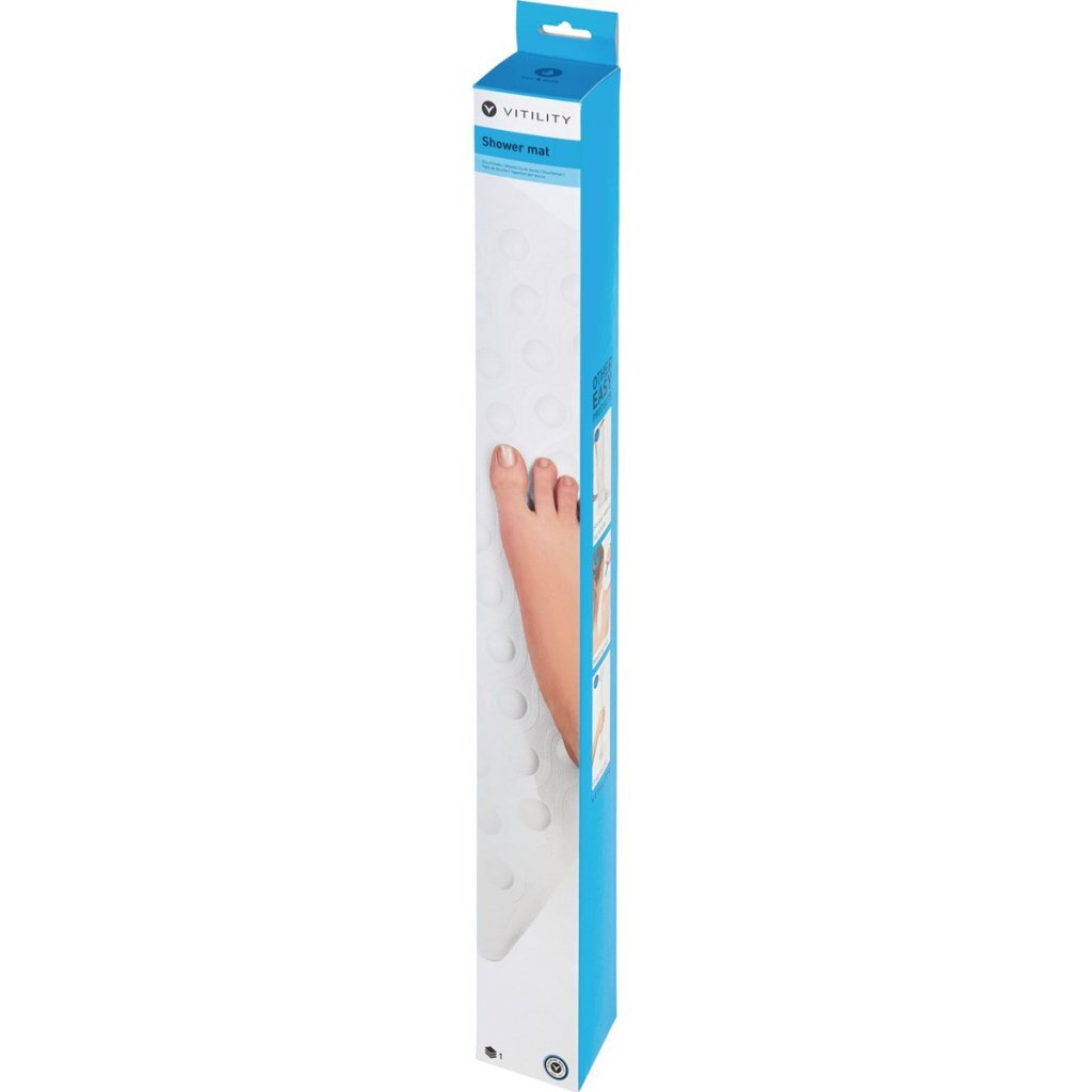 Vitility Douchemat 54x54 cm Rubber/Wit - Afbeelding 3