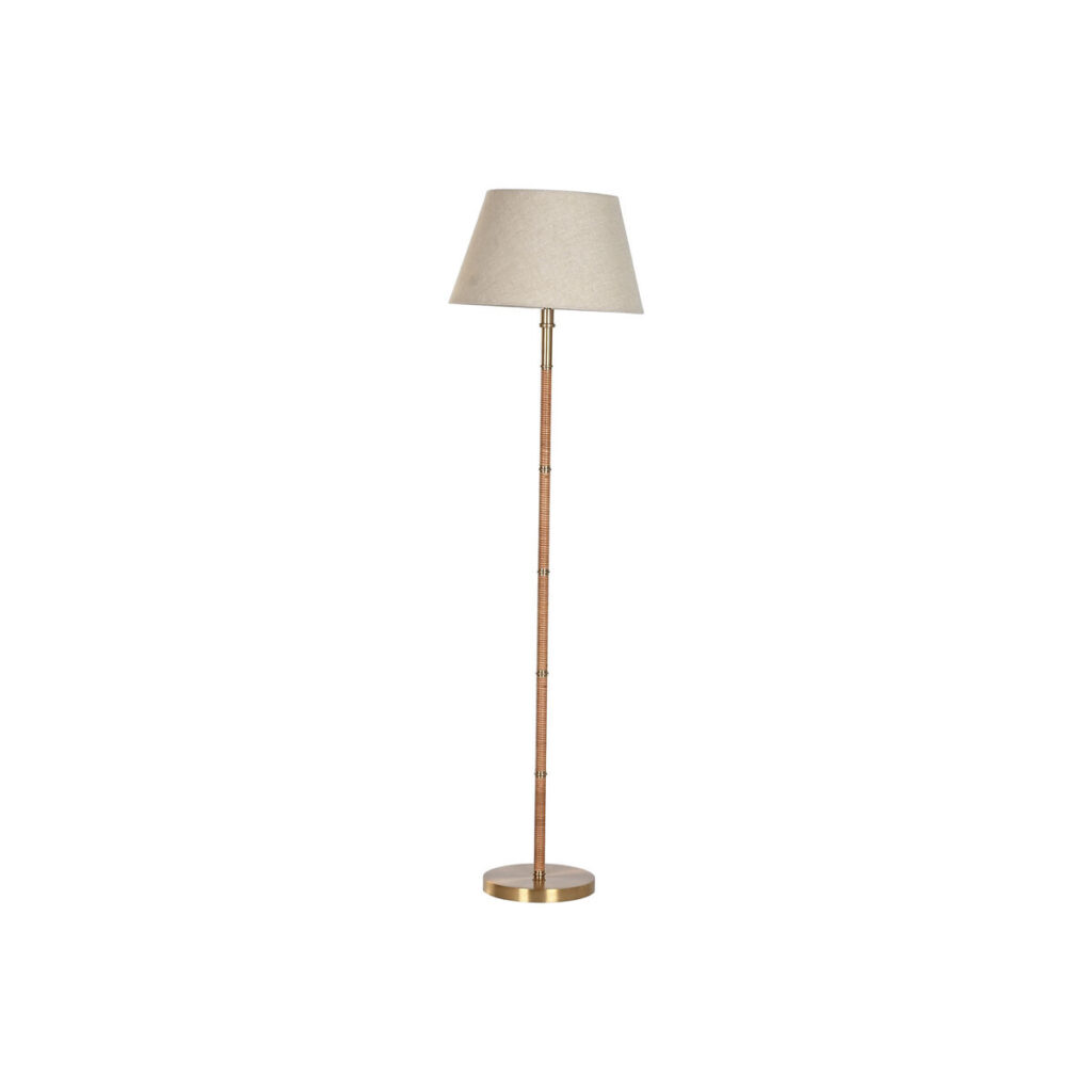 Vloerlamp Home ESPRIT Beige Gouden Natuurlijk 50 W 220 V 42 x 42 x 154 cm