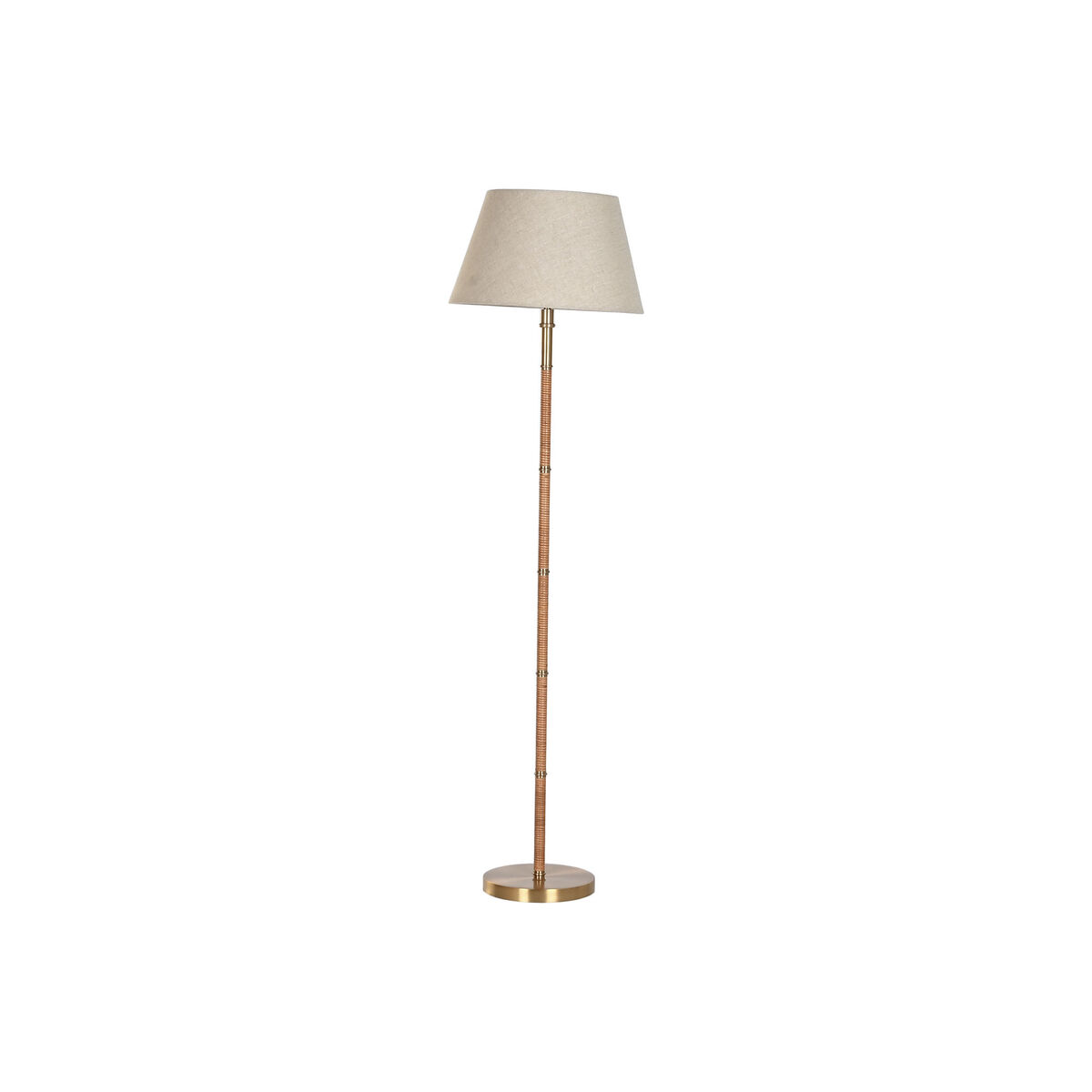 Vloerlamp Home ESPRIT Beige Gouden Natuurlijk 50 W 220 V 42 x 42 x 154 cm
