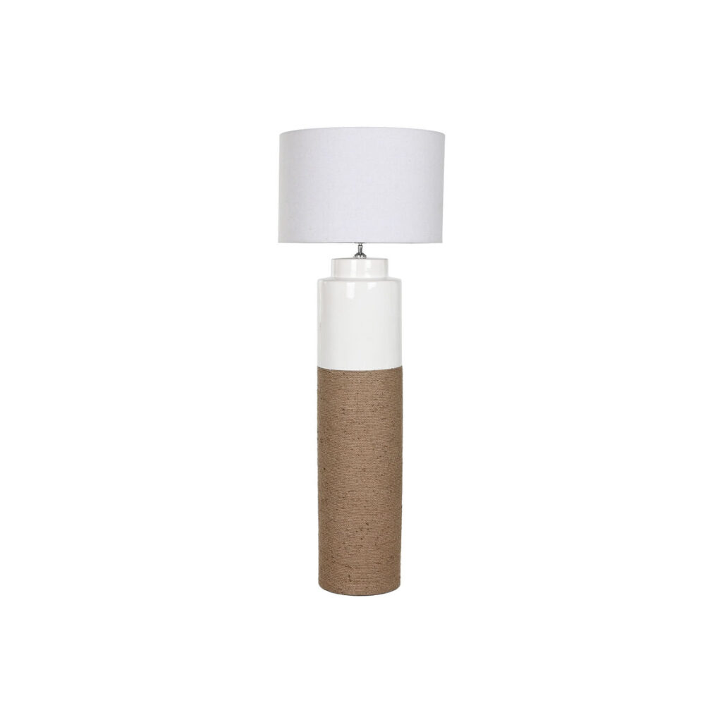 Vloerlamp Home ESPRIT Wit Bruin 220 V 50 X 50 X 139,5 cm
