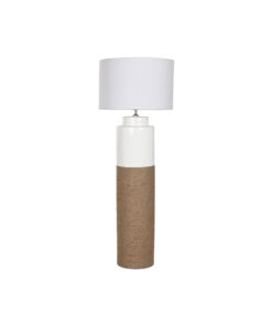 Vloerlamp Home ESPRIT Wit Bruin 220 V 50 X 50 X 139,5 cm