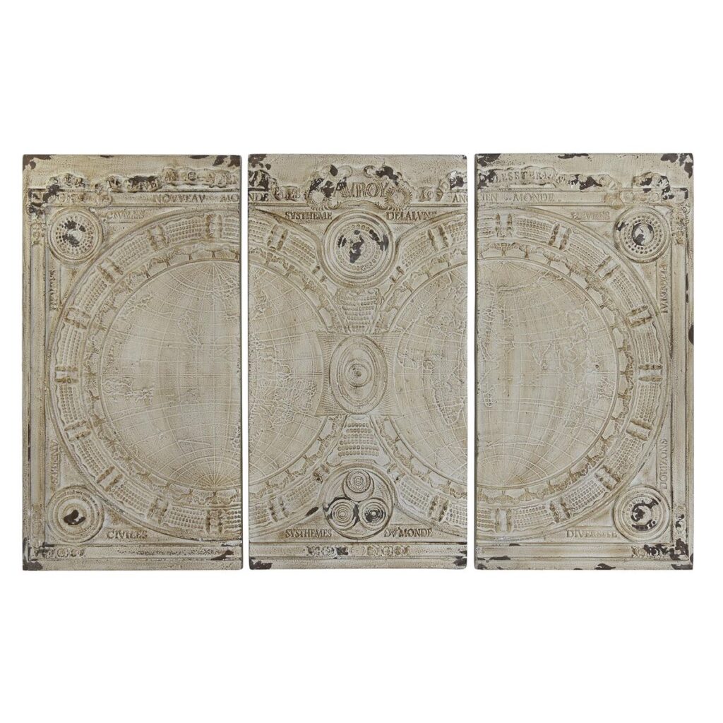Wanddecoratie DKD Home Decor Beige Neoklassiek 178 x 4 x 112 cm (3 Onderdelen)