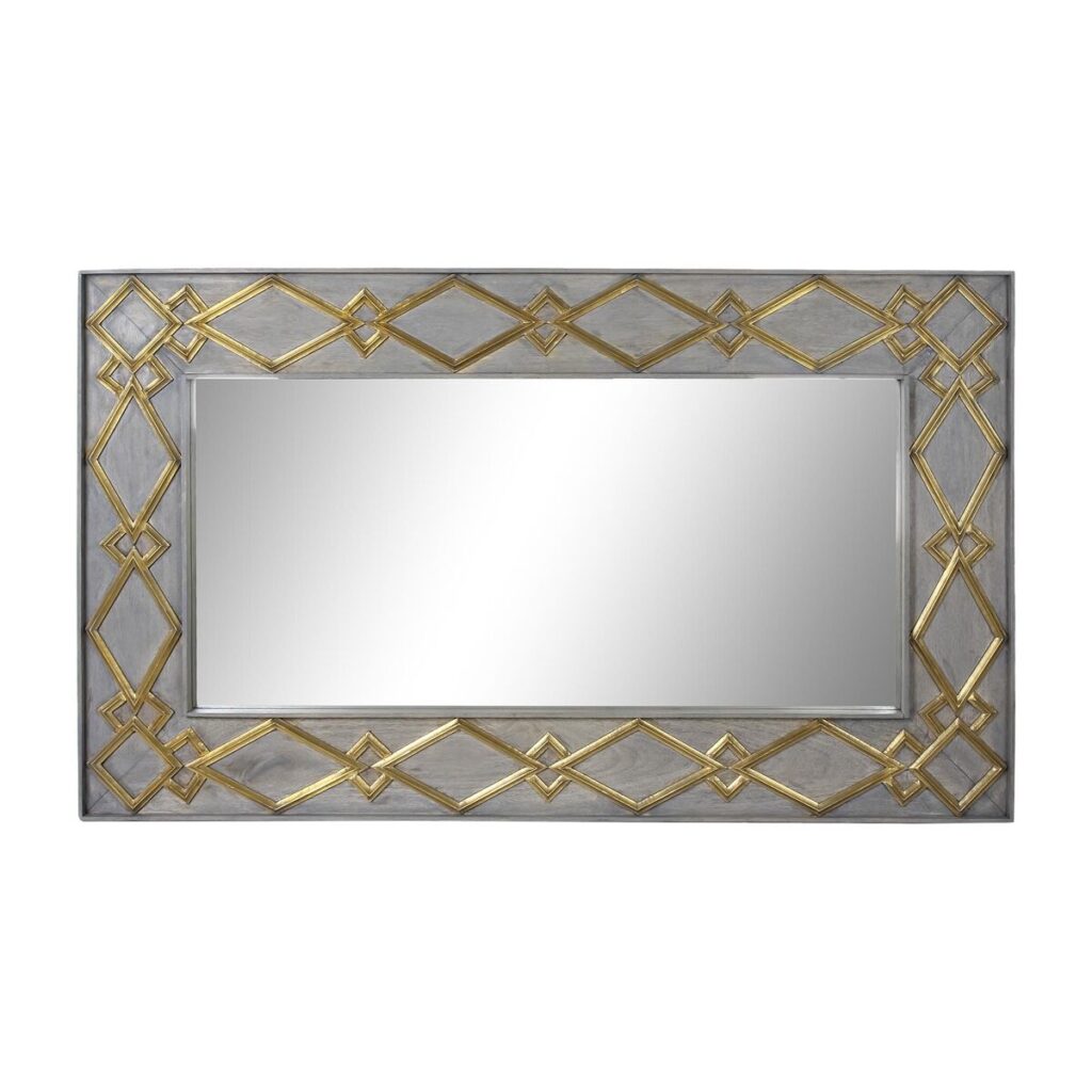 Wandspiegel DKD Home Decor Grijs Gouden Modern 154 x 5 x 92 cm