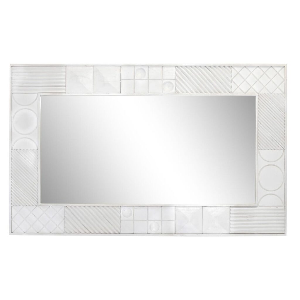 Wandspiegel DKD Home Decor Wit Modern Ruiten 154 x 4 x 94 cm