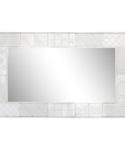Wandspiegel DKD Home Decor Wit Modern Ruiten 154 x 4 x 94 cm