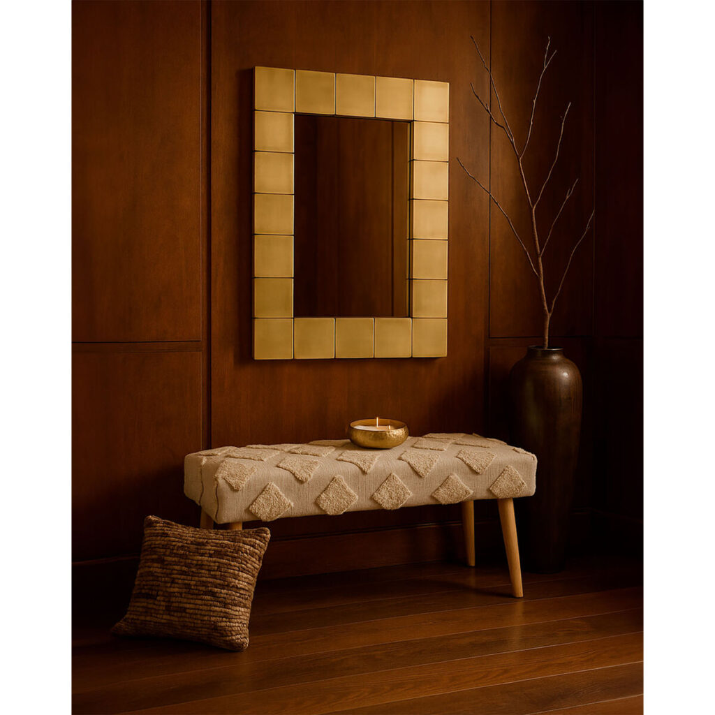 Wandspiegel Home ESPRIT Gouden 117 x 3 x 87 cm