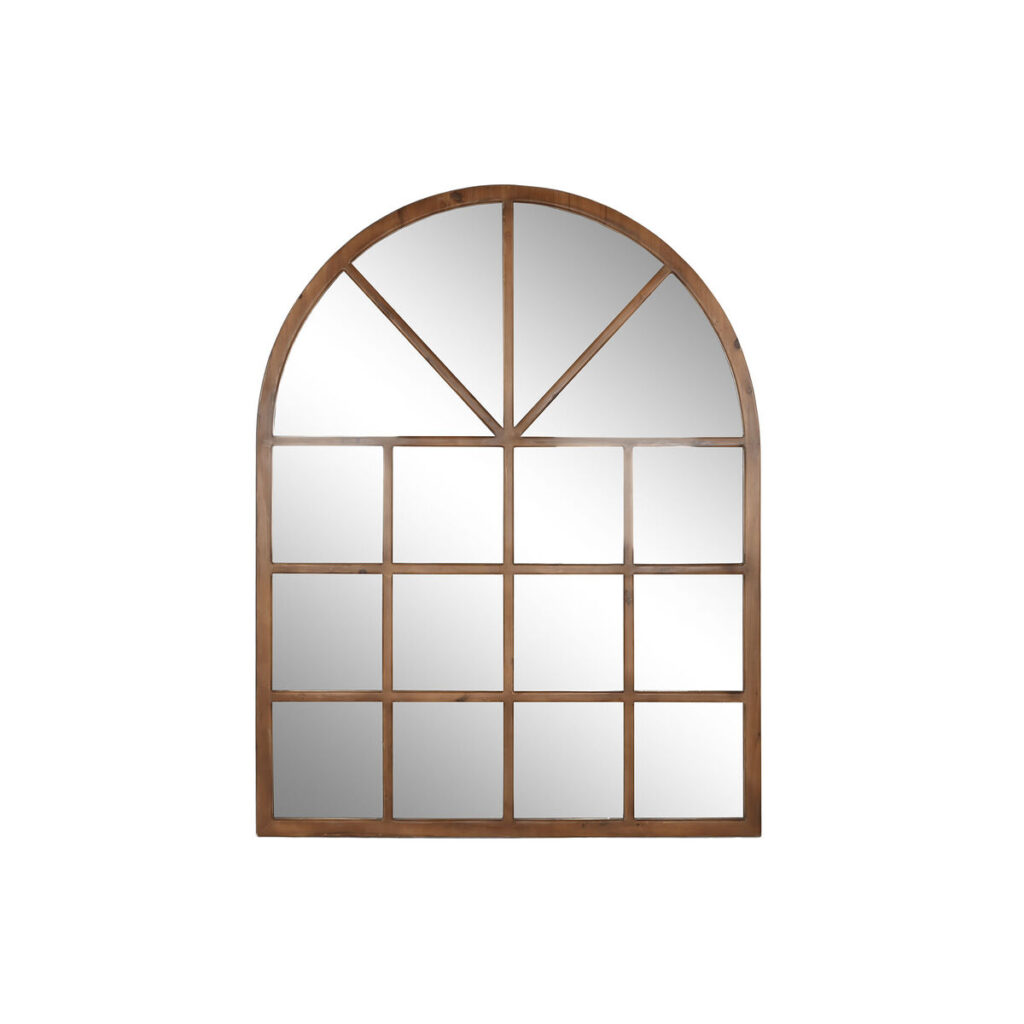 Wandspiegel Home ESPRIT Natuurlijk Kristal Spar Spiegel Neoklassiek Venster 150 x 3,5 x 186 cm