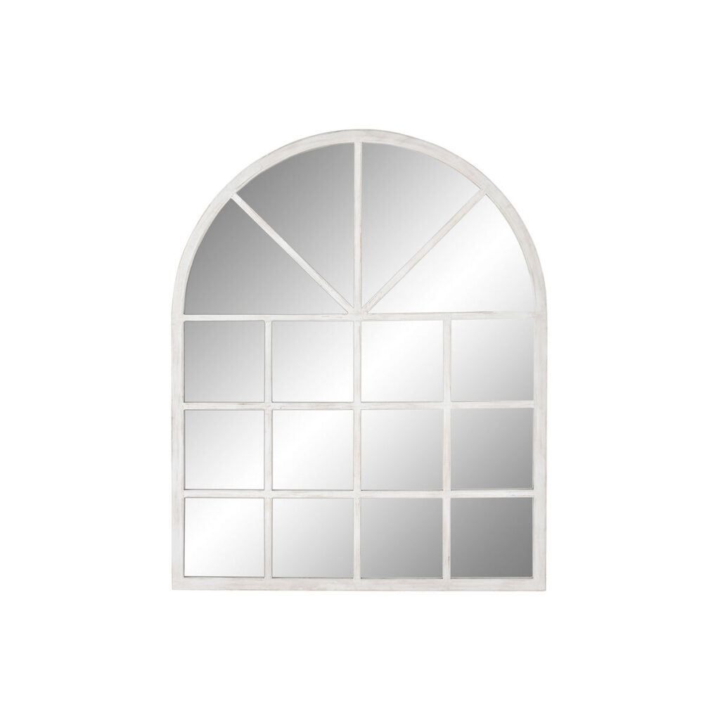 Wandspiegel Home ESPRIT Wit Spar Spiegel Neoklassiek Venster 150 x 3,5 x 186 cm