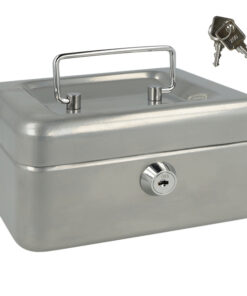 Westcott AC-E51000-ZI Geldkist 152x120x79mm Zilver, Kunststof Inzet Met 6 Vakken