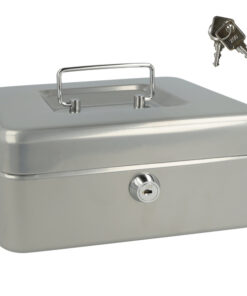 Westcott AC-E51001-ZI Geldkist 200x161x90mm Zilver, Kunststof Inzet Met 3 Vakken