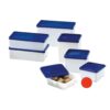 Westmark Diepvriesdozen 0.5L 4 Stuks Blauw/Wit