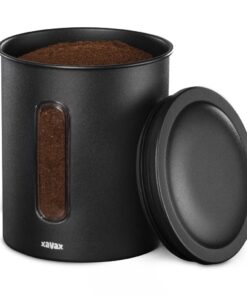 Xavax Koffieblik Voor 500 G Bonen Of 700 G Poeder Luchtdicht Aromadicht Zw - Afbeelding 3