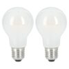 Xavax LED-Gloeidraad Gloeilamp E27 806lm Warm Wit Mat 2 Stuks