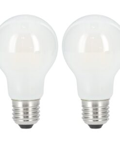 Xavax LED-Gloeidraad Gloeilamp E27 806lm Warm Wit Mat 2 Stuks