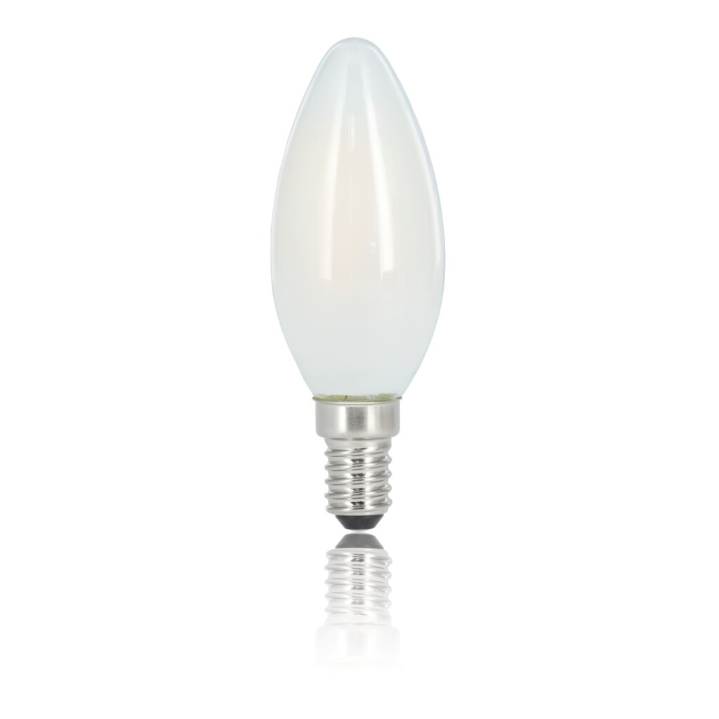 Xavax Led-gloeidraad E14 470lm Verv. 40W Kaarslamp Mat Warm Wit 2 Stuks - Afbeelding 2